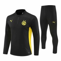 24-25 BVB Borussia Dortmund Mens Black Training Technical Tracksuit