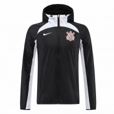 2022-23 Corinthians Mens Black Windrunner Soccer Jacket
