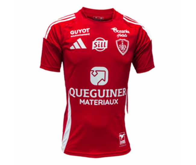 24-25 Stade Brest Mens Home Soccer Jersey