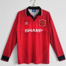 1994-1995 Manchester United FC Long Sleeve Home Retro Jersey 