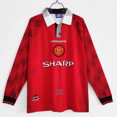 1996-1997 Manchester United FC Long Sleeve Home Retro Jersey 