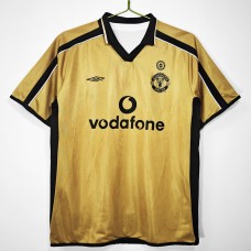 2001-2002 Manchester United FC Centenary Gold Retro Jersey 