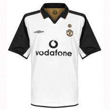 2001-2002 Manchester United FC Centenary White Retro Jersey 