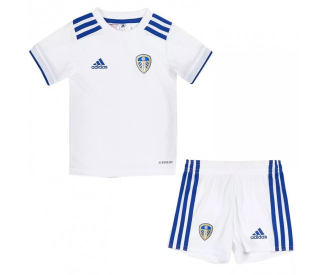 Leeds United Home Kids Football Kit 2020 2021