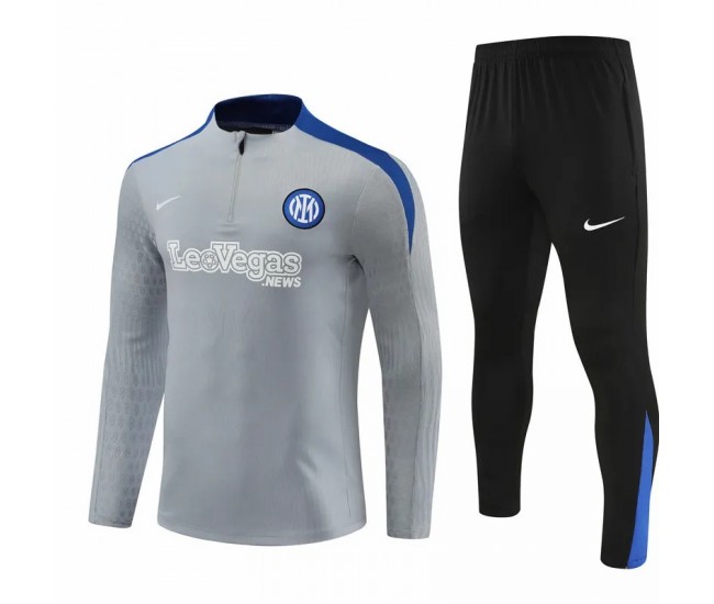 24-25 Inter Milan Mens Grey Training Technical Tracksuit