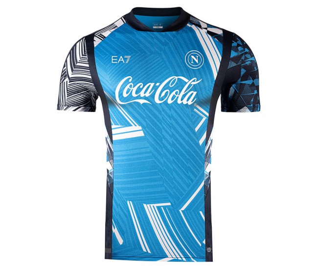 24-25 SSC Napoli Mens Pre Match Soccer Jersey 