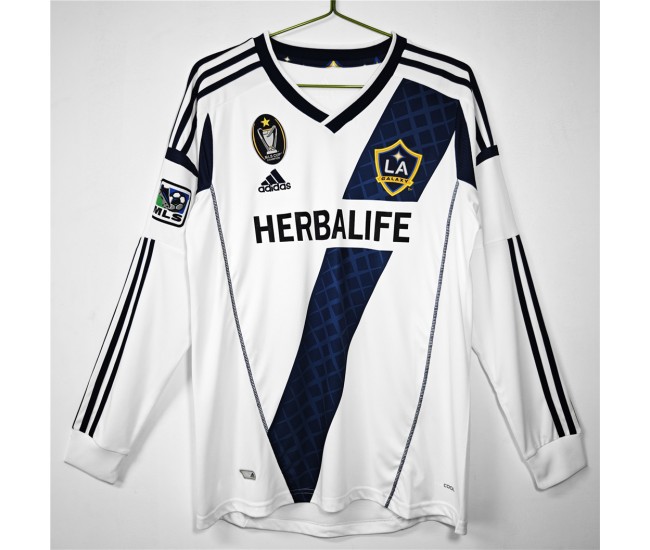 2012 LA Galaxy Long Sleeve Home Retro Jersey