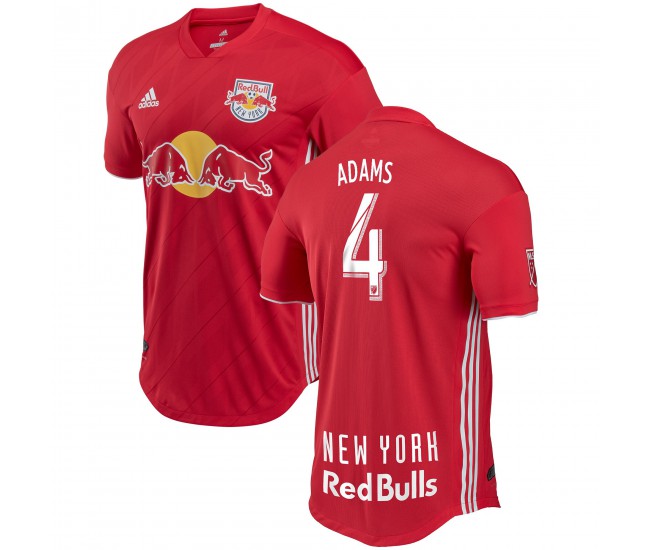 Men's New York Red Bulls Tyler Adams adidas Red 2018 Secondary Authentic Player Jersey