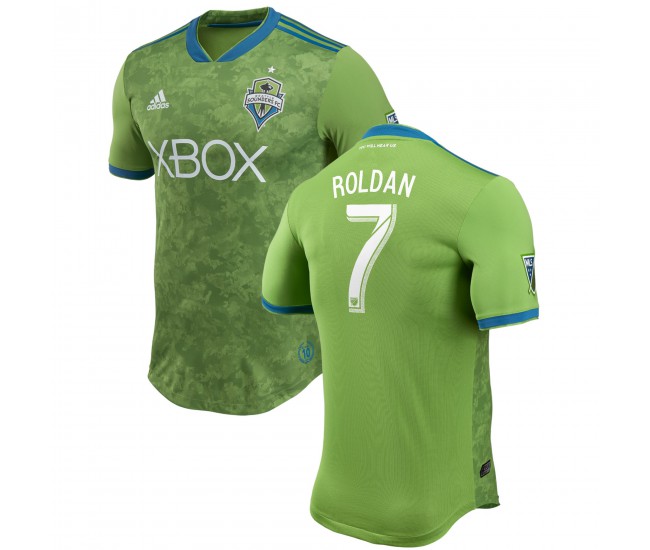 Men's Seattle Sounders FC Cristian Roldan adidas Green 2018 Primary Authentic Player Jersey
