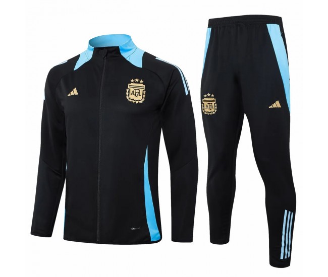 24-25 Argentina Mens Black Training Presentation Tracksuit