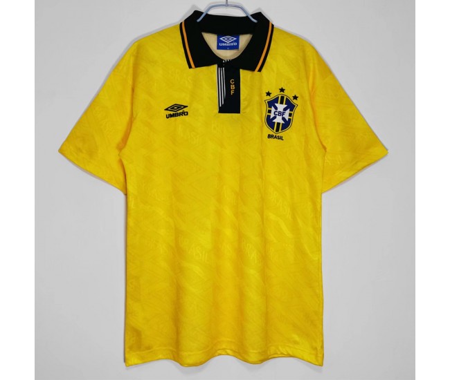 1991-1993 Brazil Home Retro Jersey 