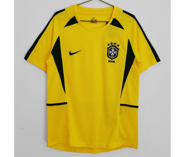 2002 Brazil Home Retro Jersey 