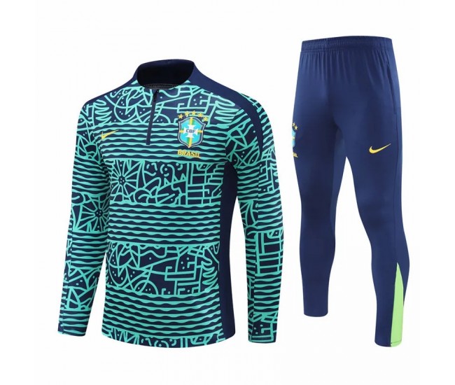 24-25 Brazil National Team Mens Blue Training Technical Tracksuit