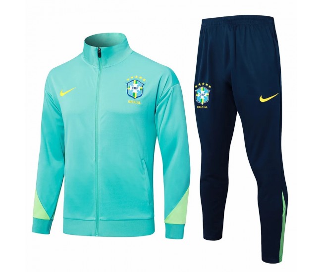 24-25 Brazil National Team Mens Green Training Presentation Tracksuit