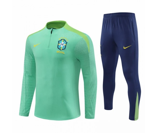 23-24 Brazil National Team Mens Green Training Technical Tracksuit