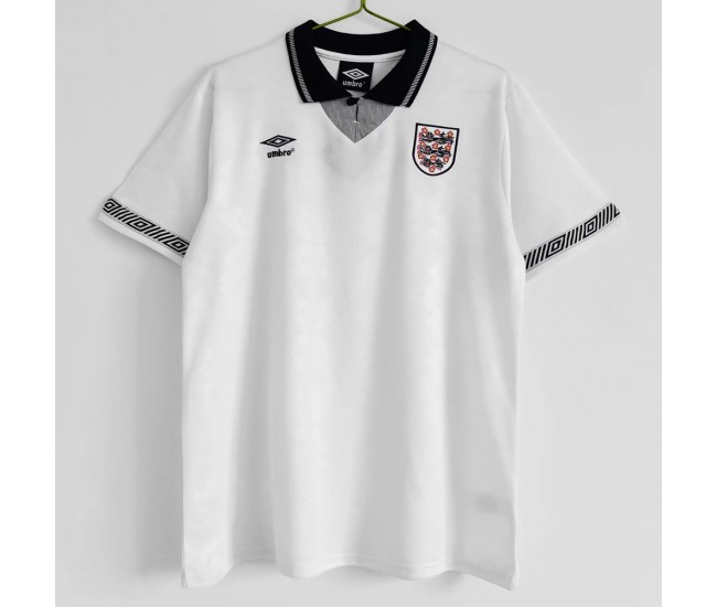 1990 England Home Retro Jersey 