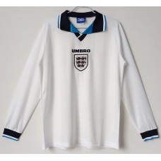 1996 England Long Sleeve Home Retro Jersey 