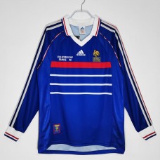 1998 France Long Sleeve Home Retro Jersey 