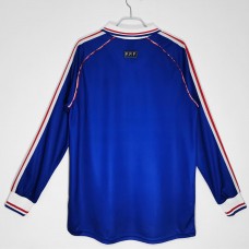 1998 France Long Sleeve Home Retro Jersey 