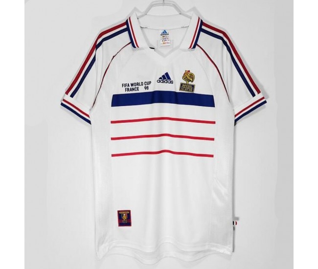 1998 France Away Final Retro Jersey 