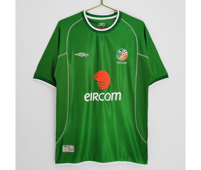 2002 Ireland Home Retro Jersey 