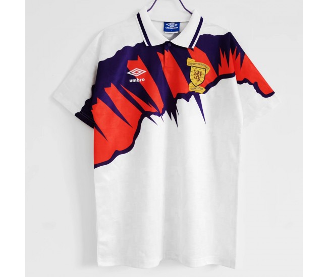 1991-1992 Scotland Away Retro Jersey 