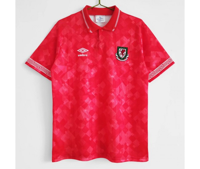 1990-1992 Wales Home Retro Jersey 